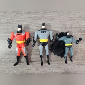 Vintage 1999 Batman Mission Masters 3 Inferno Extinction 4.75" Action Figure Lot